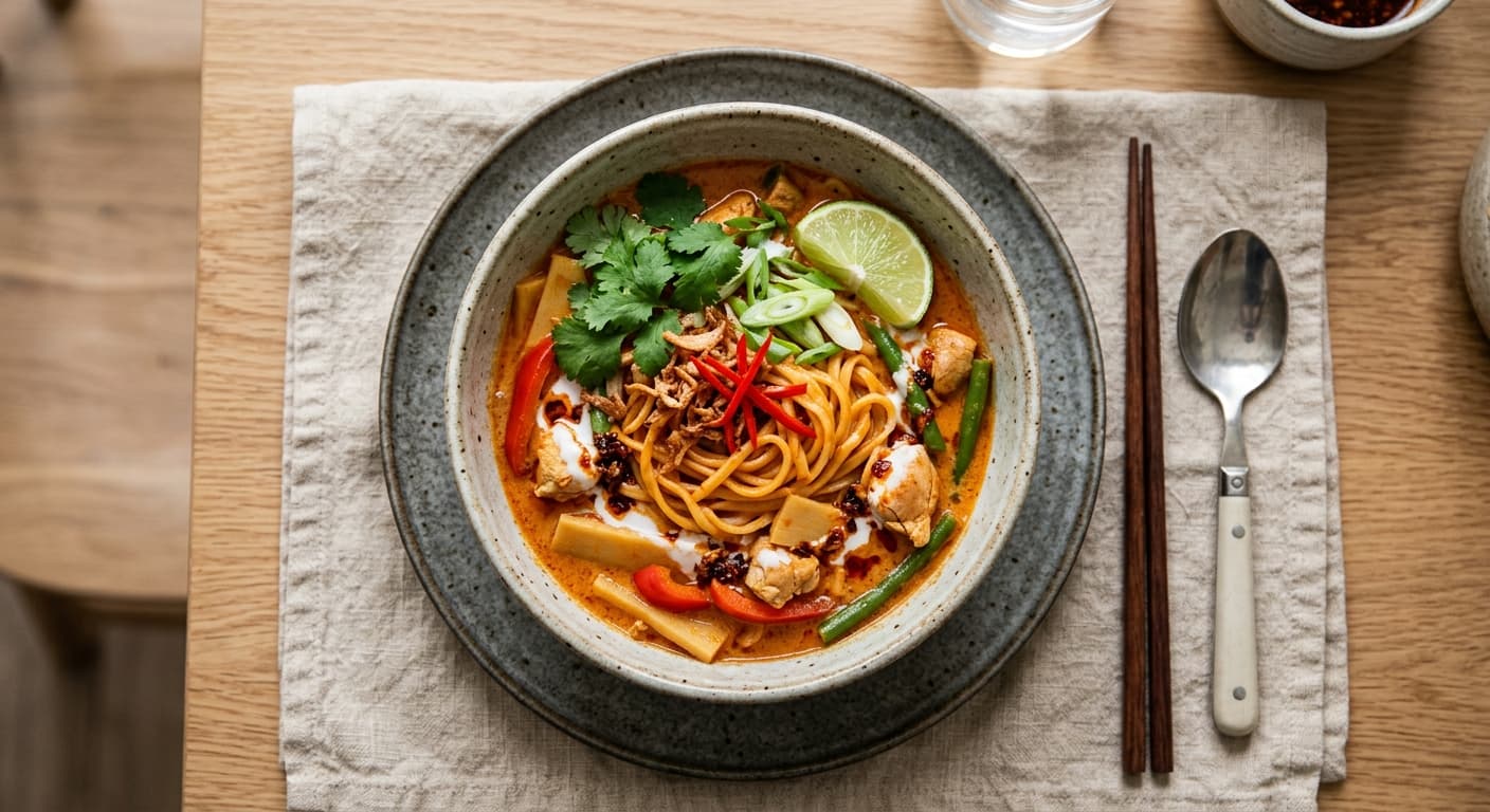 Red Curry Coconut Noodles