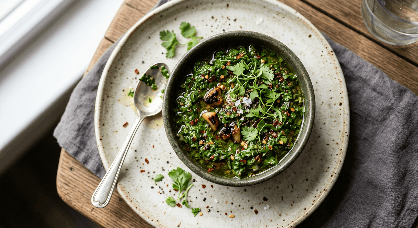 Roasted Garlic Chimichurri