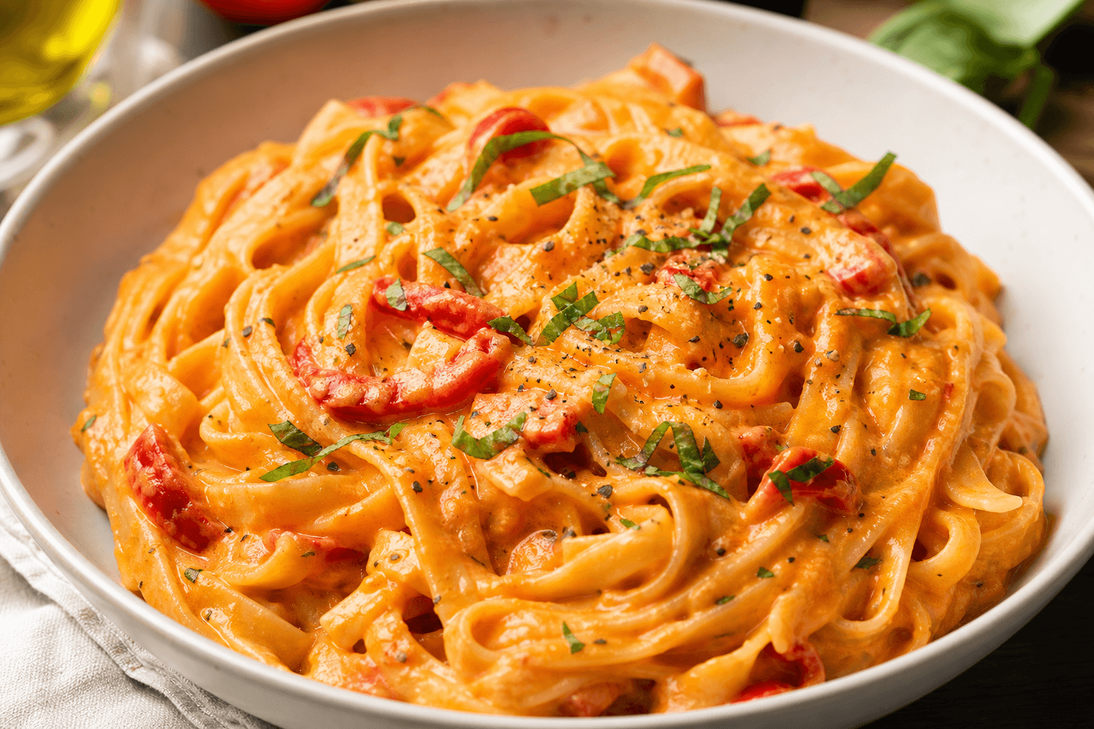 Roasted Red Pepper Alfredo