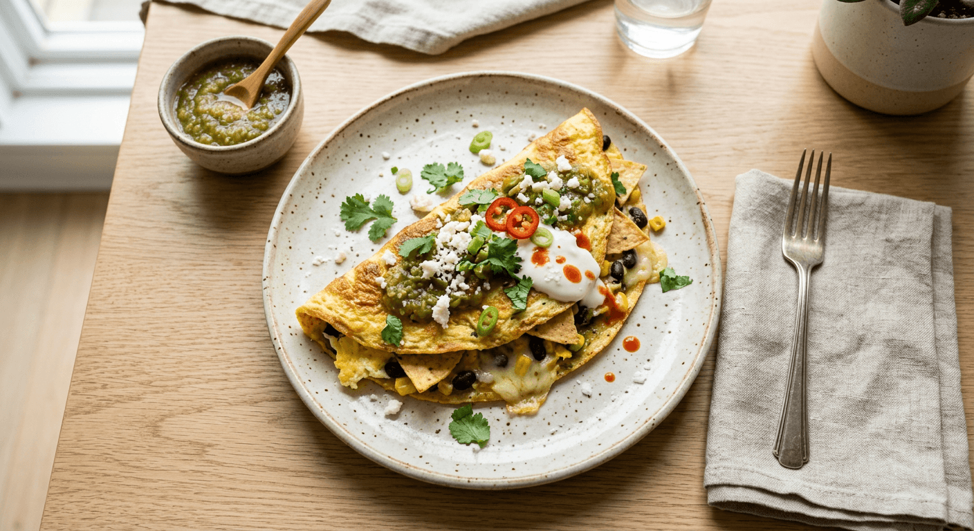 Salsa Verde Tortilla Omelette