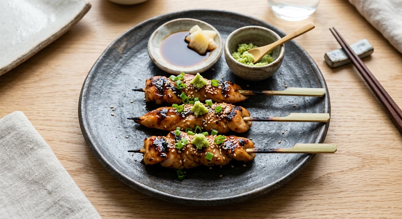 Sasami Yakitori with Wasabi