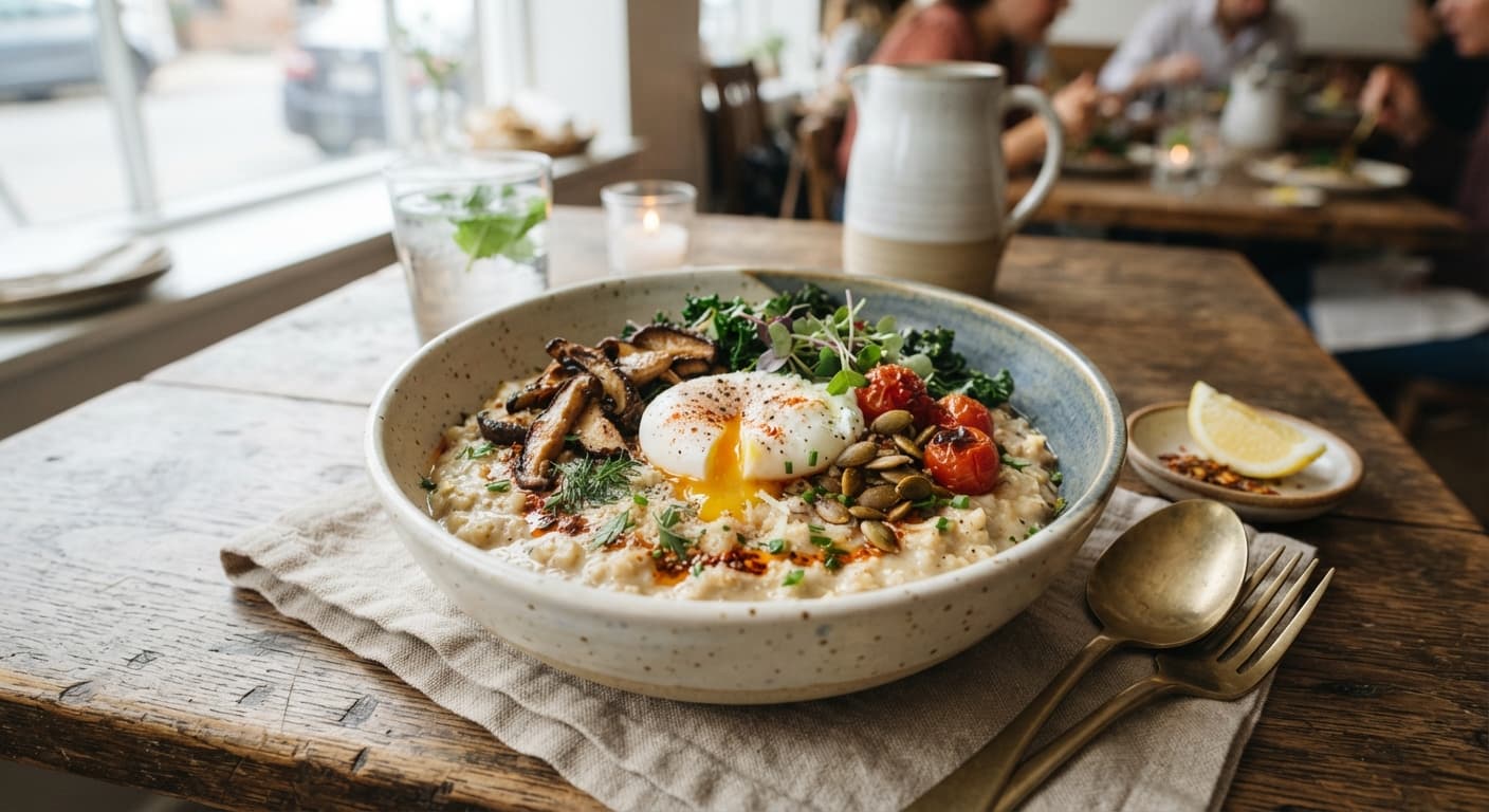 Savory Herb Quick Oats Bowl