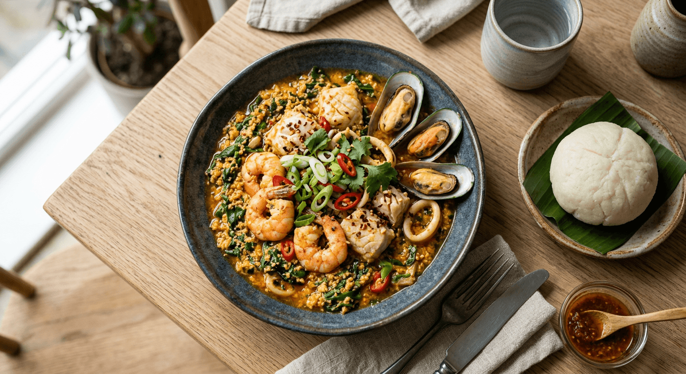 Seafood Egusi Delight