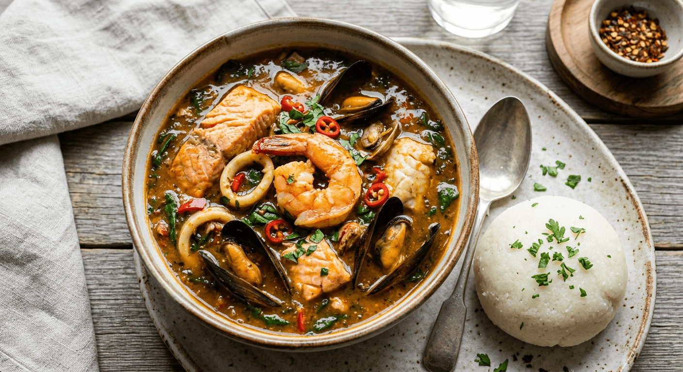 Seafood Ogbono Soup