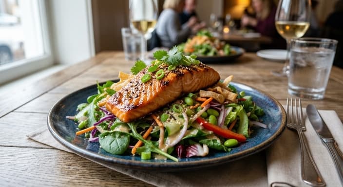 Sesame Ginger Salmon Salad