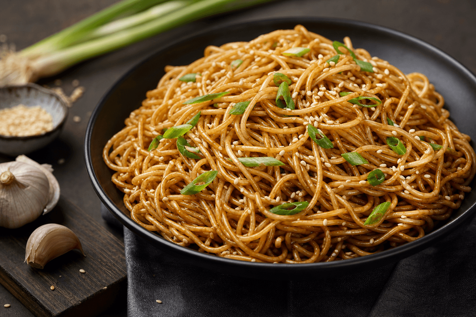 Sesame Soy Garlic Noodles