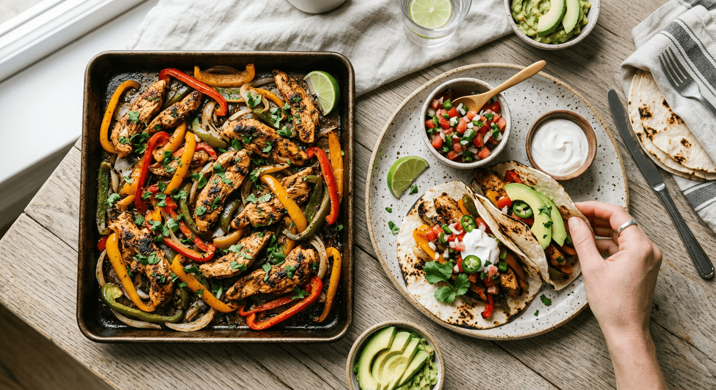 Sheet Pan Chicken Fajitas