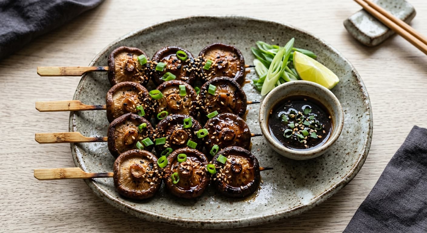 Shiitake Mushroom Yakitori