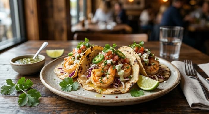 Shrimp Garlic Butter Tacos