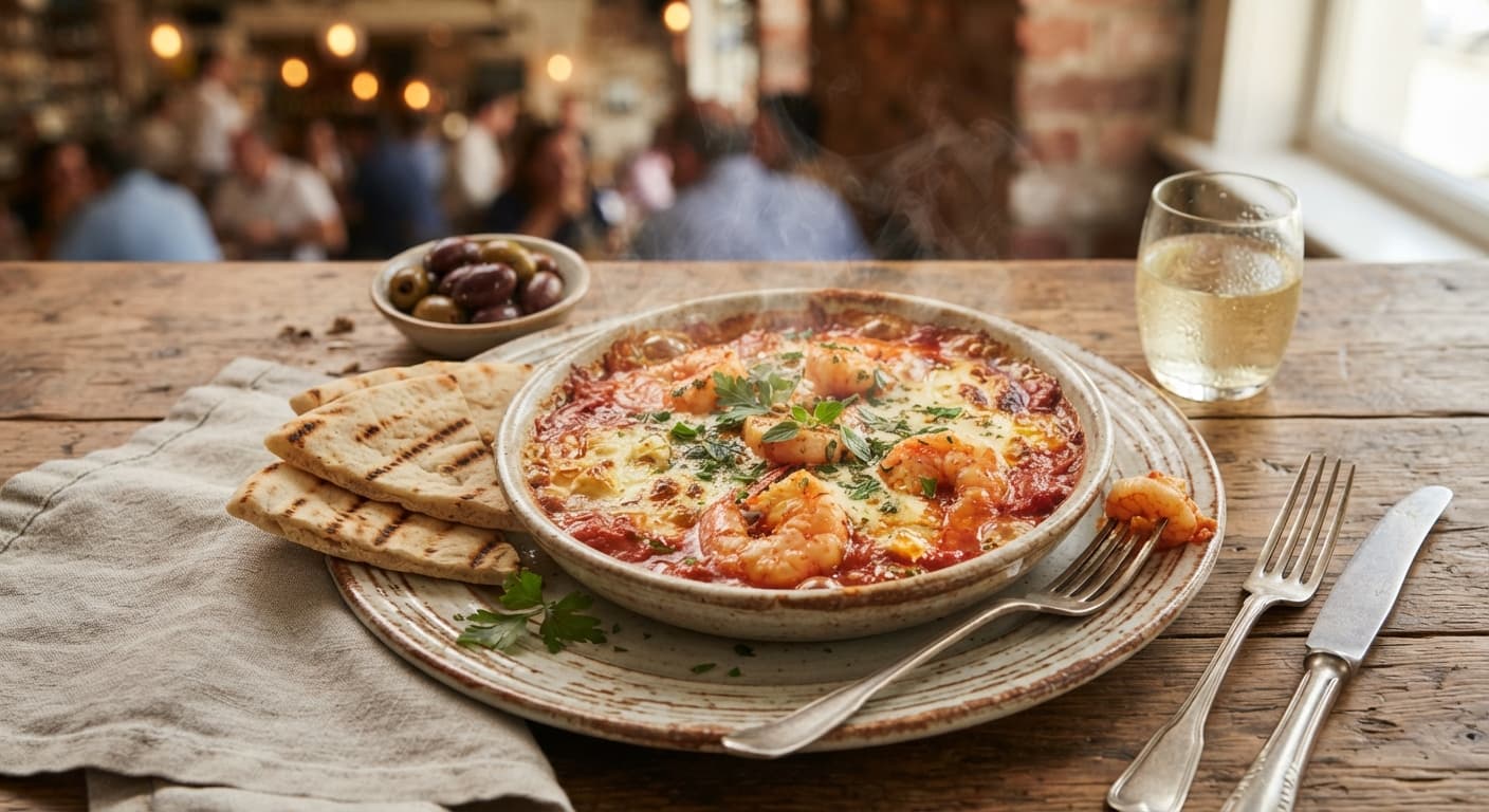 Shrimp Saganaki