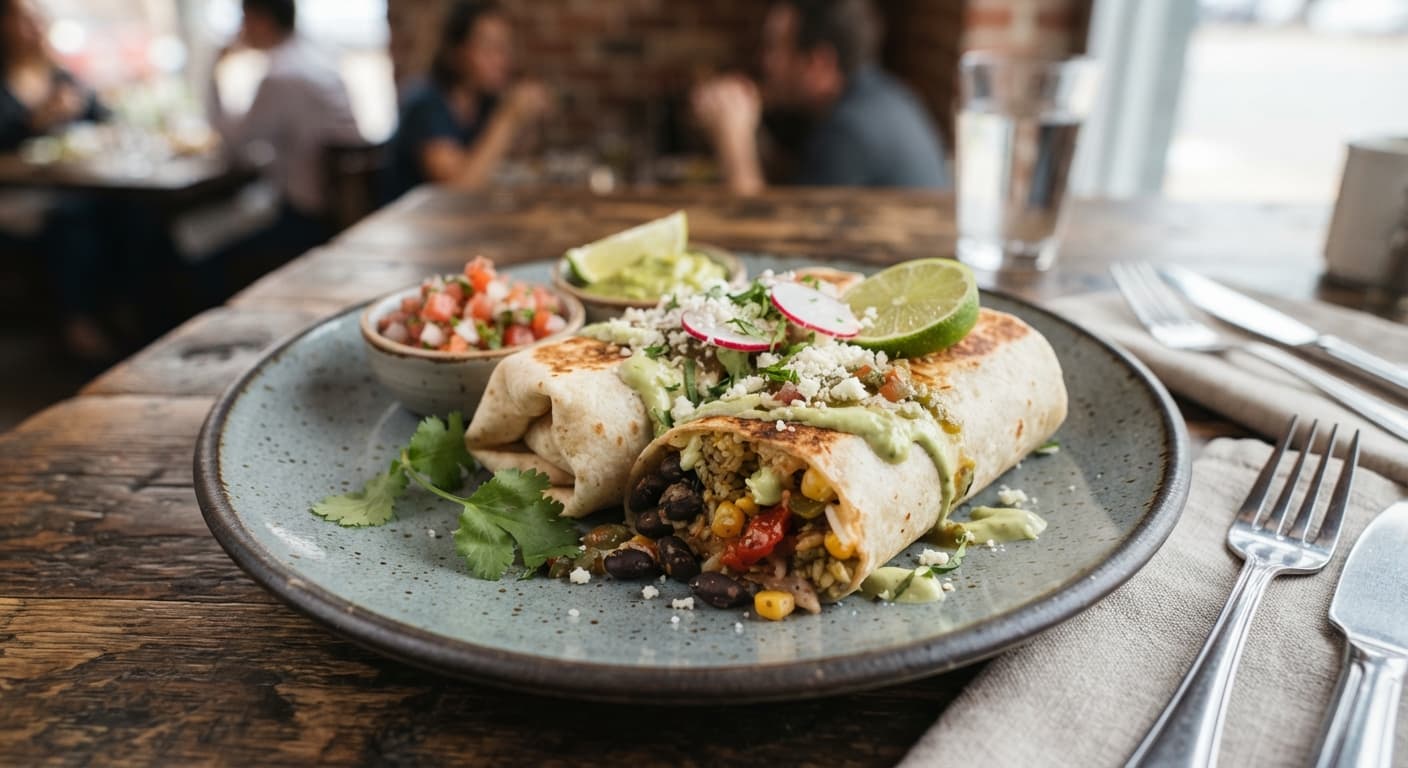 Simple Black Bean Burritos