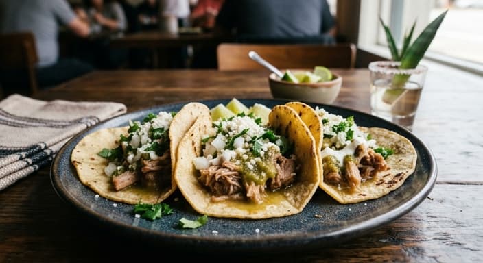 Simple Salsa Verde Pork Tacos
