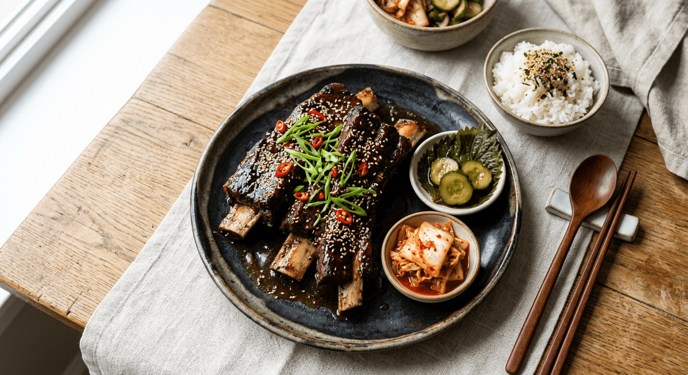 Slow-Roasted Bulgogi Short Ribs