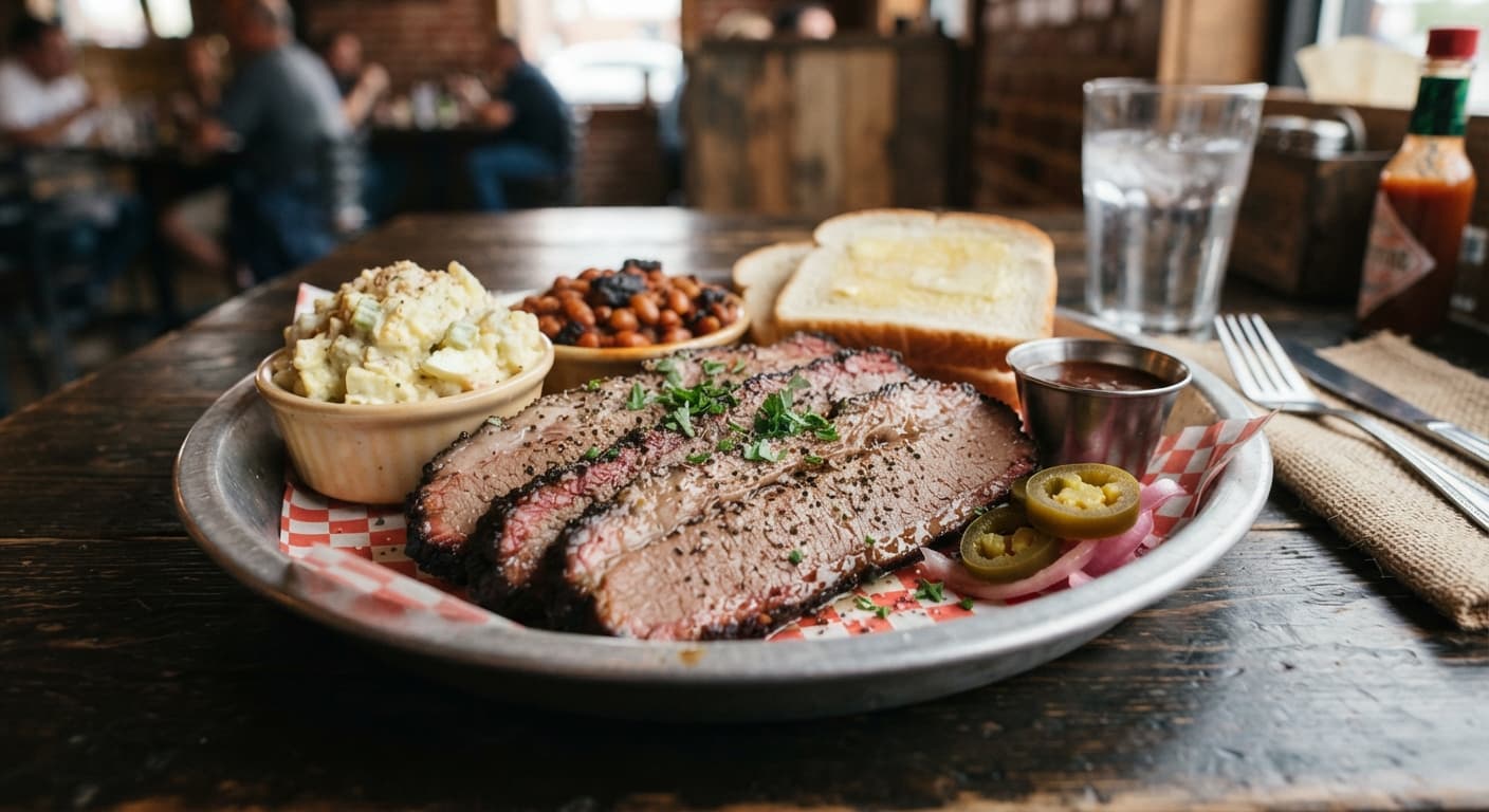 Smoked Texas‑Style Brisket