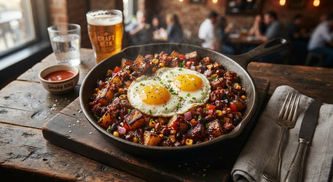 Smoky BBQ Egg and Potato Hash