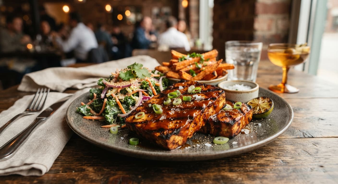 Smoky BBQ Grilled Tofu