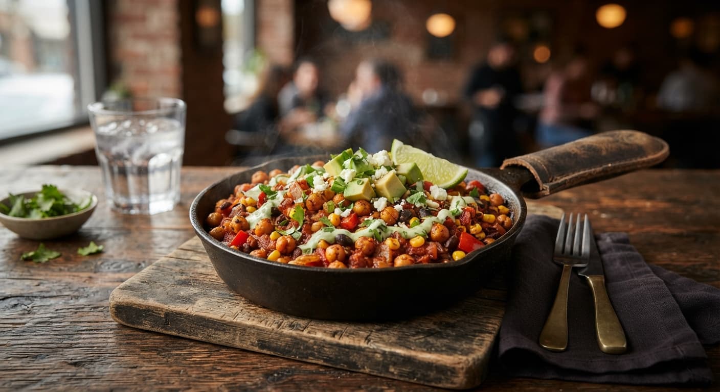 Smoky Chickpea and Corn Skillet