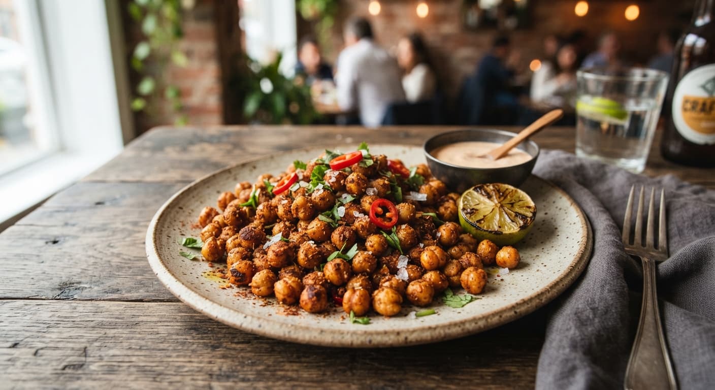 Smoky Chili Roasted Chickpeas