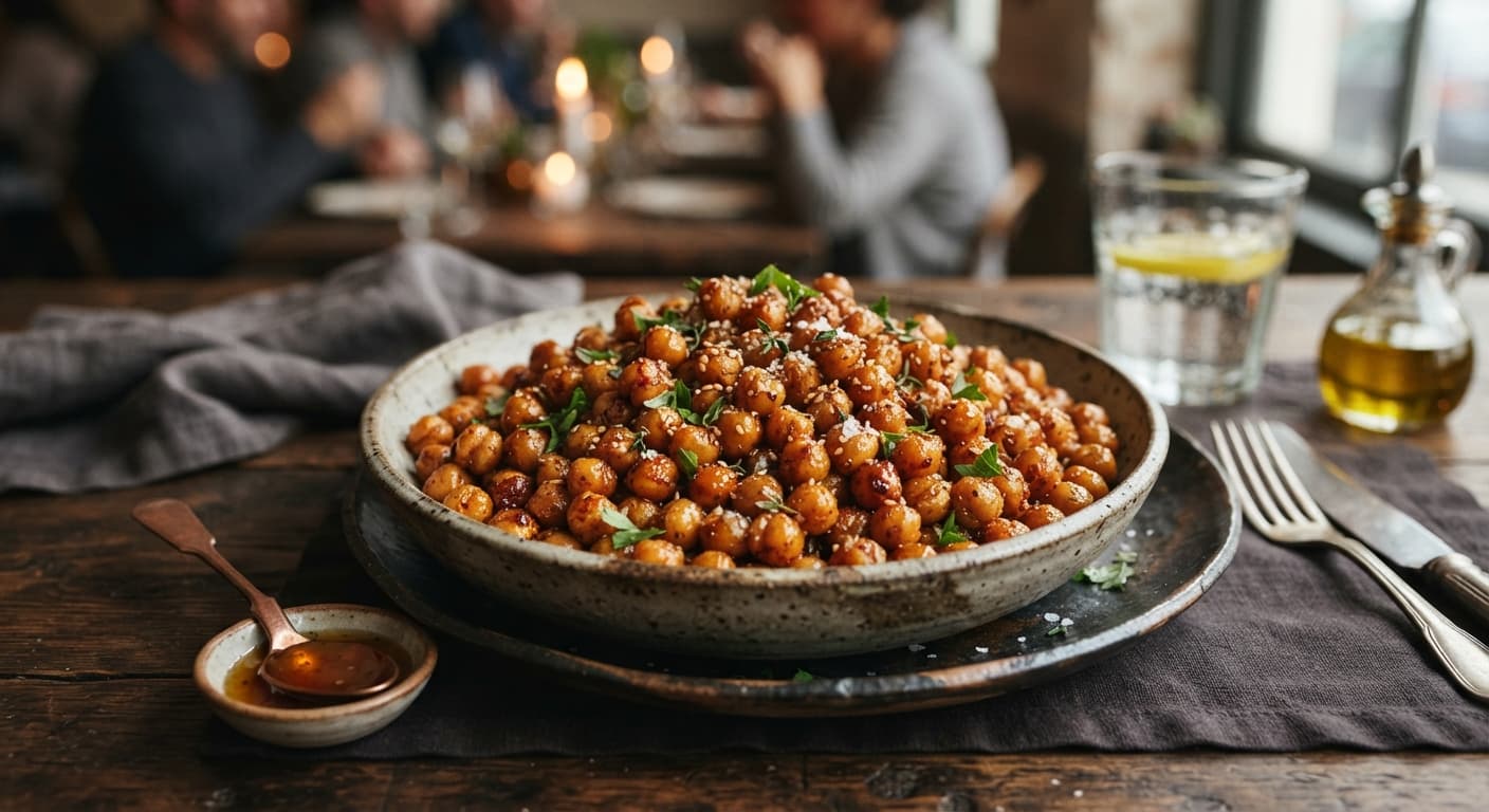 Smoky Honey Roasted Chickpeas