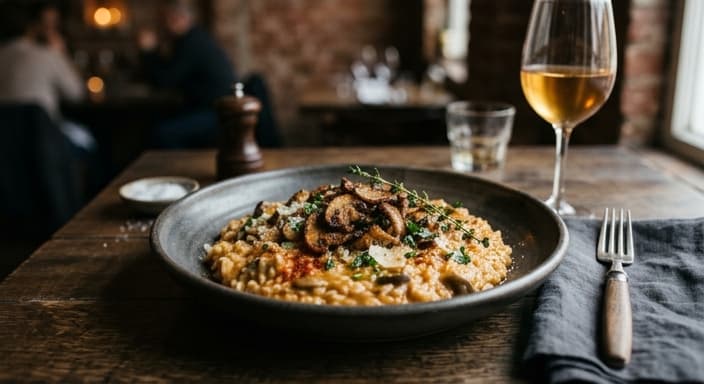 Smoky Paprika Mushroom Risotto
