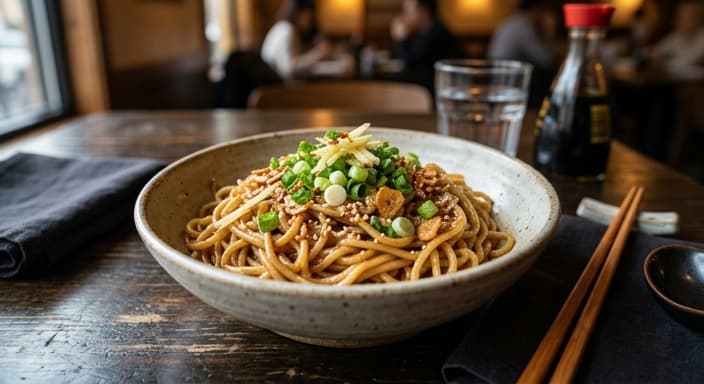Soy-Garlic Scallion Noodles