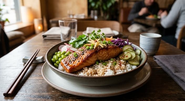 Soy-Ginger Salmon Rice Bowl