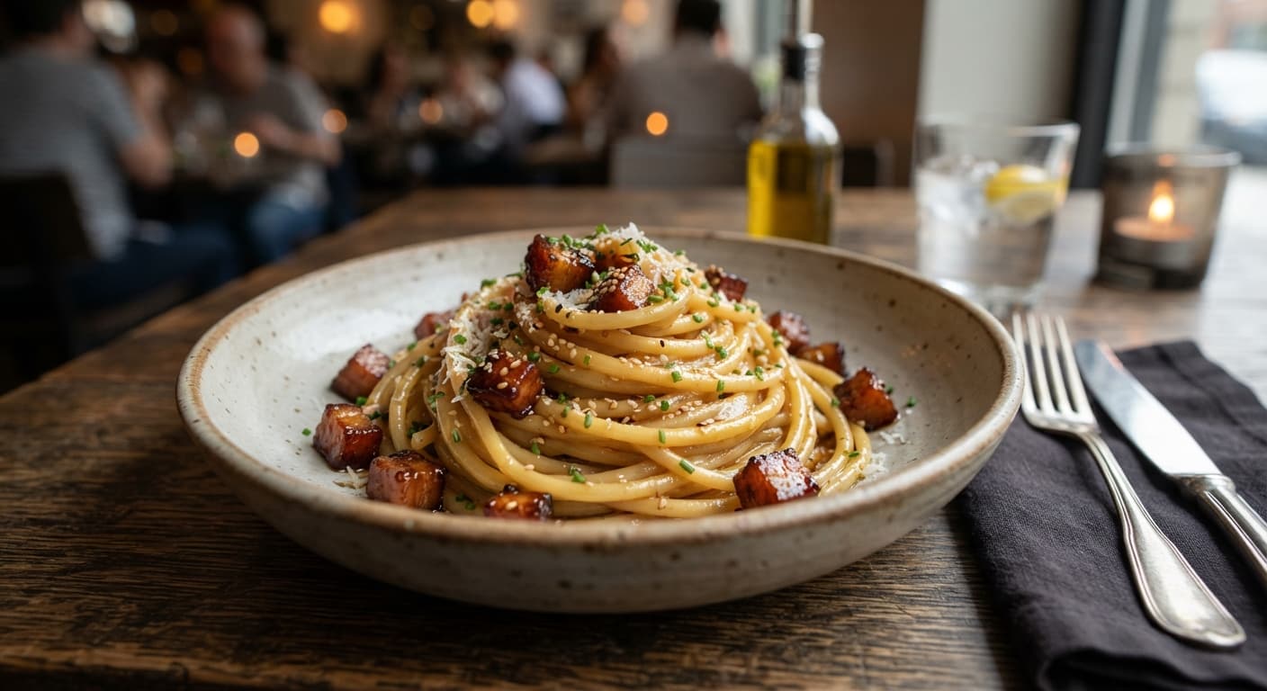 Soy-Glazed Carbonara