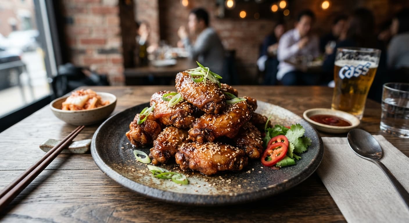 Soy‑Glazed Korean Chicken Wings