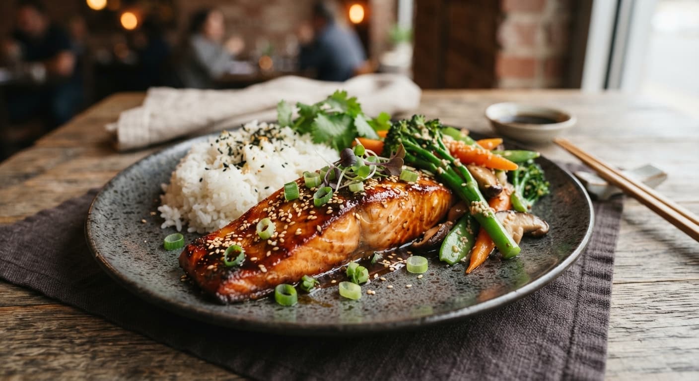 Soy‑Glazed Salmon Teriyaki