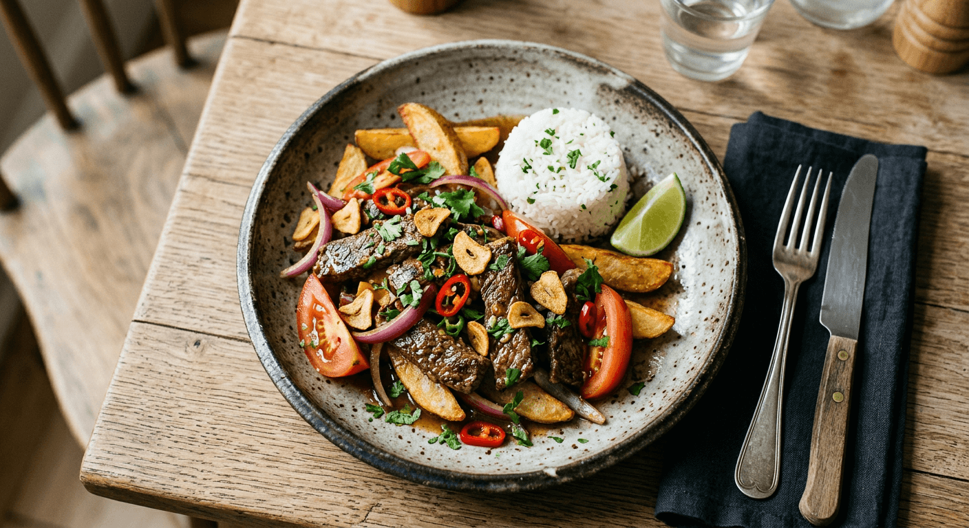 Spanish Garlic Lomo Saltado