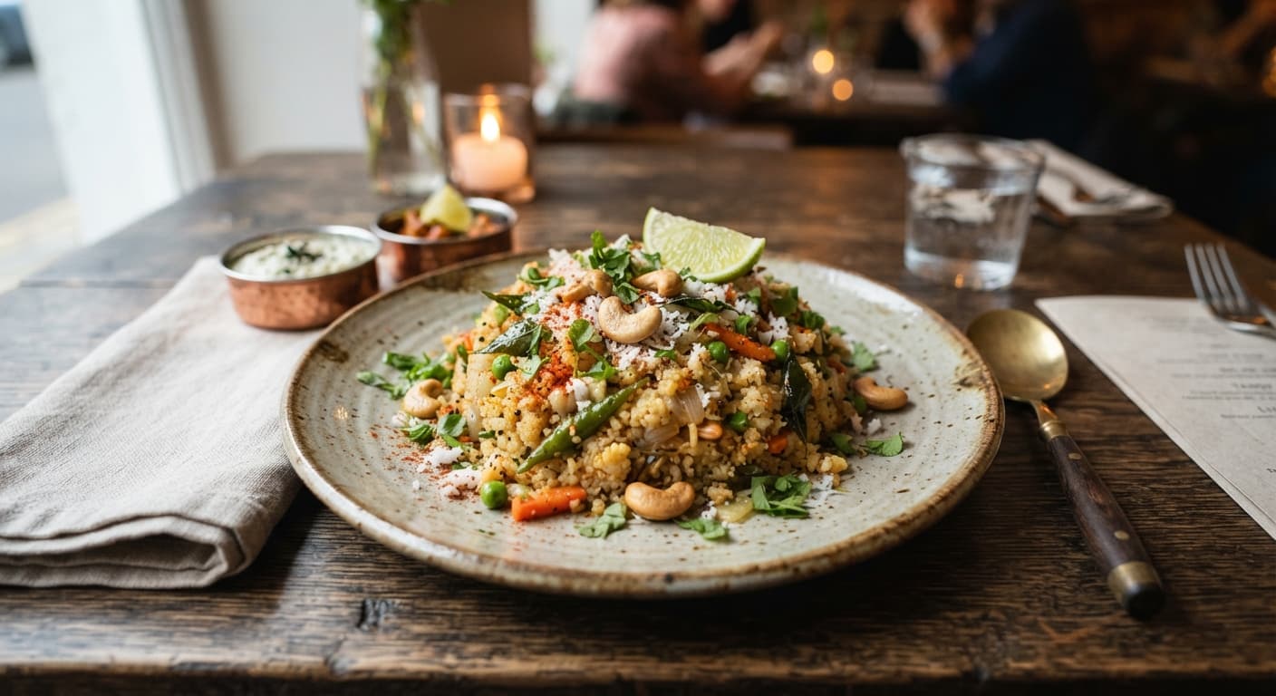 Spiced Cauliflower Upma