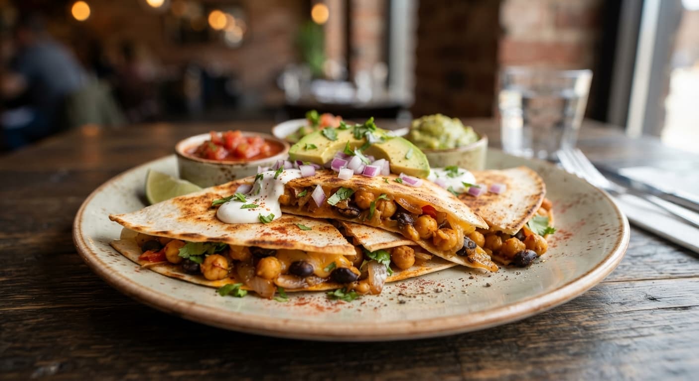 Spiced Chickpea Quesadilla