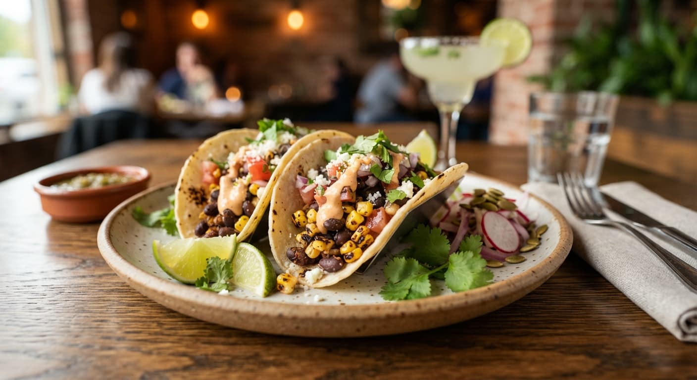 Spicy Black Bean Tacos