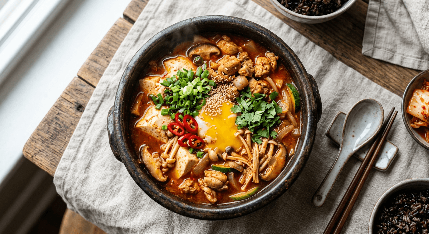 Spicy Chicken Gristle Sundubu