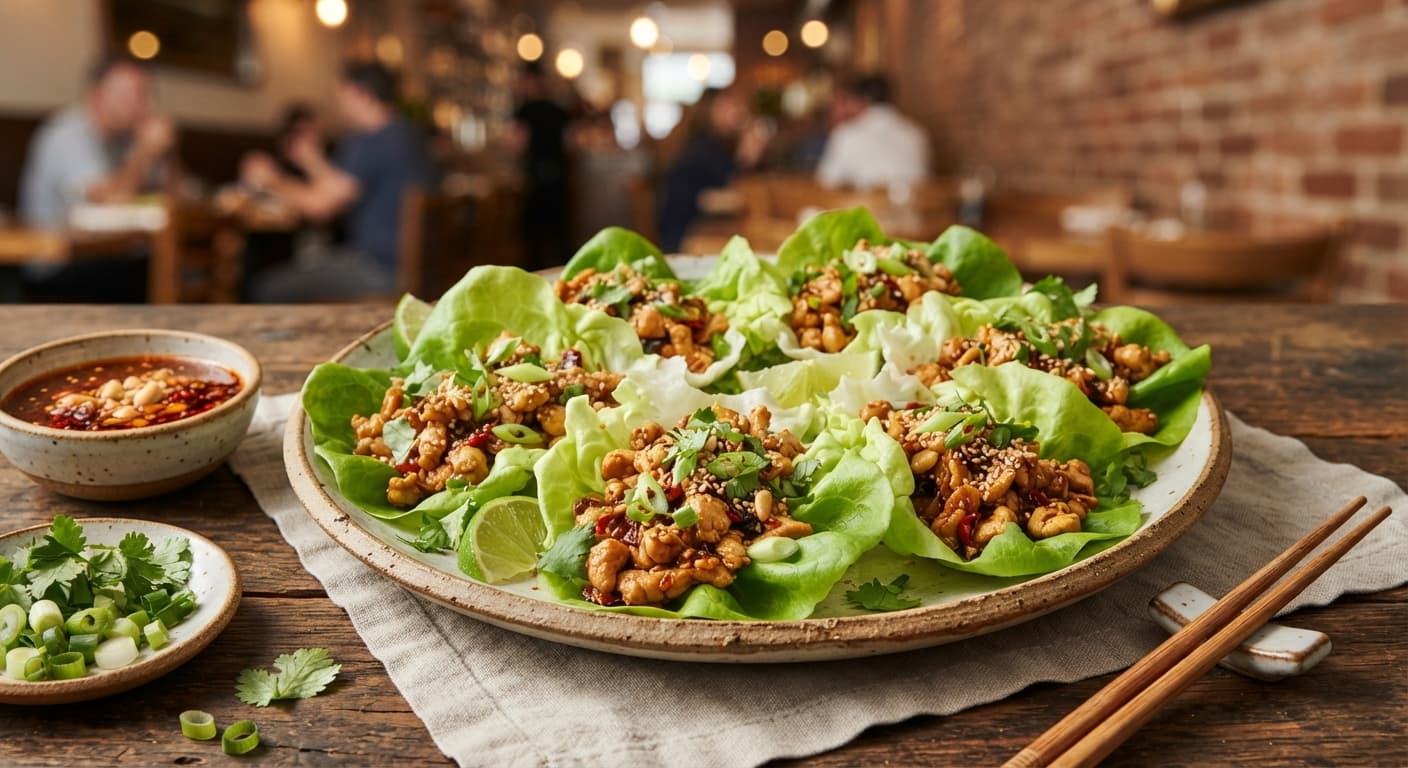 Spicy Chicken Lettuce Wraps