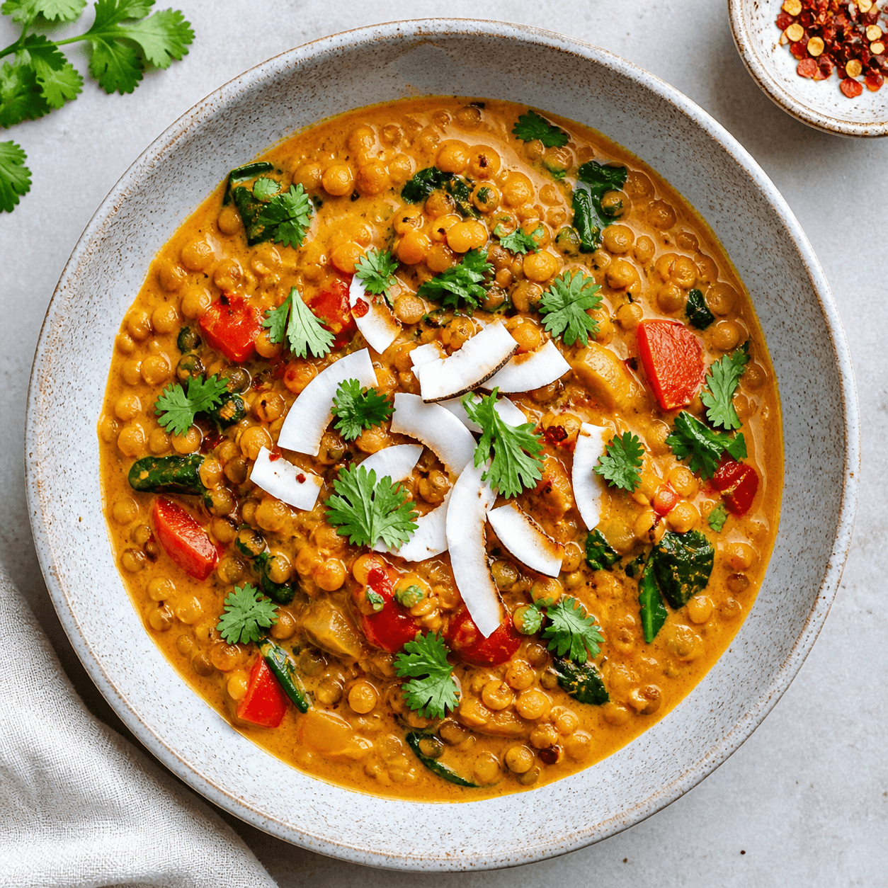 Spicy Coconut Curry Lentil Stew