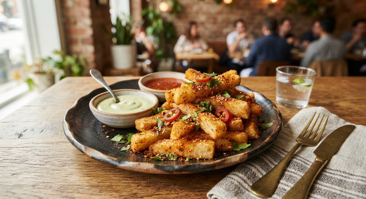 Spicy Crispy Jicama Sticks