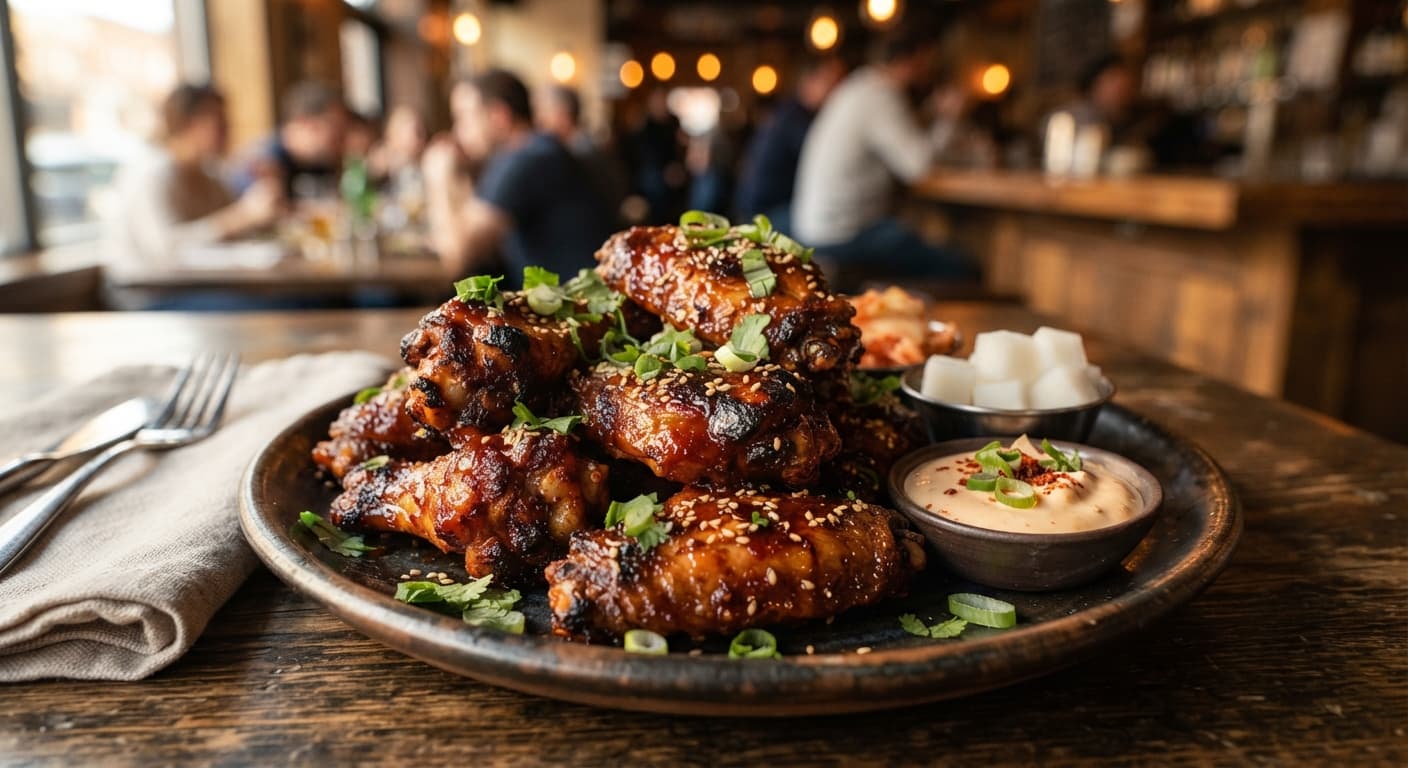 Spicy Korean BBQ Smoked Wings
