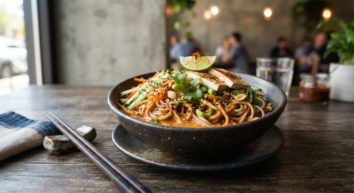 Spicy Peanut Soba Noodles