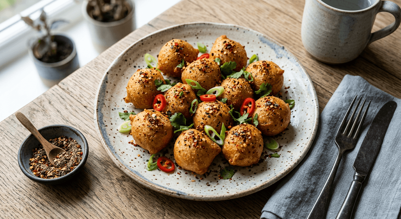 Spicy Peppered Puff Puff