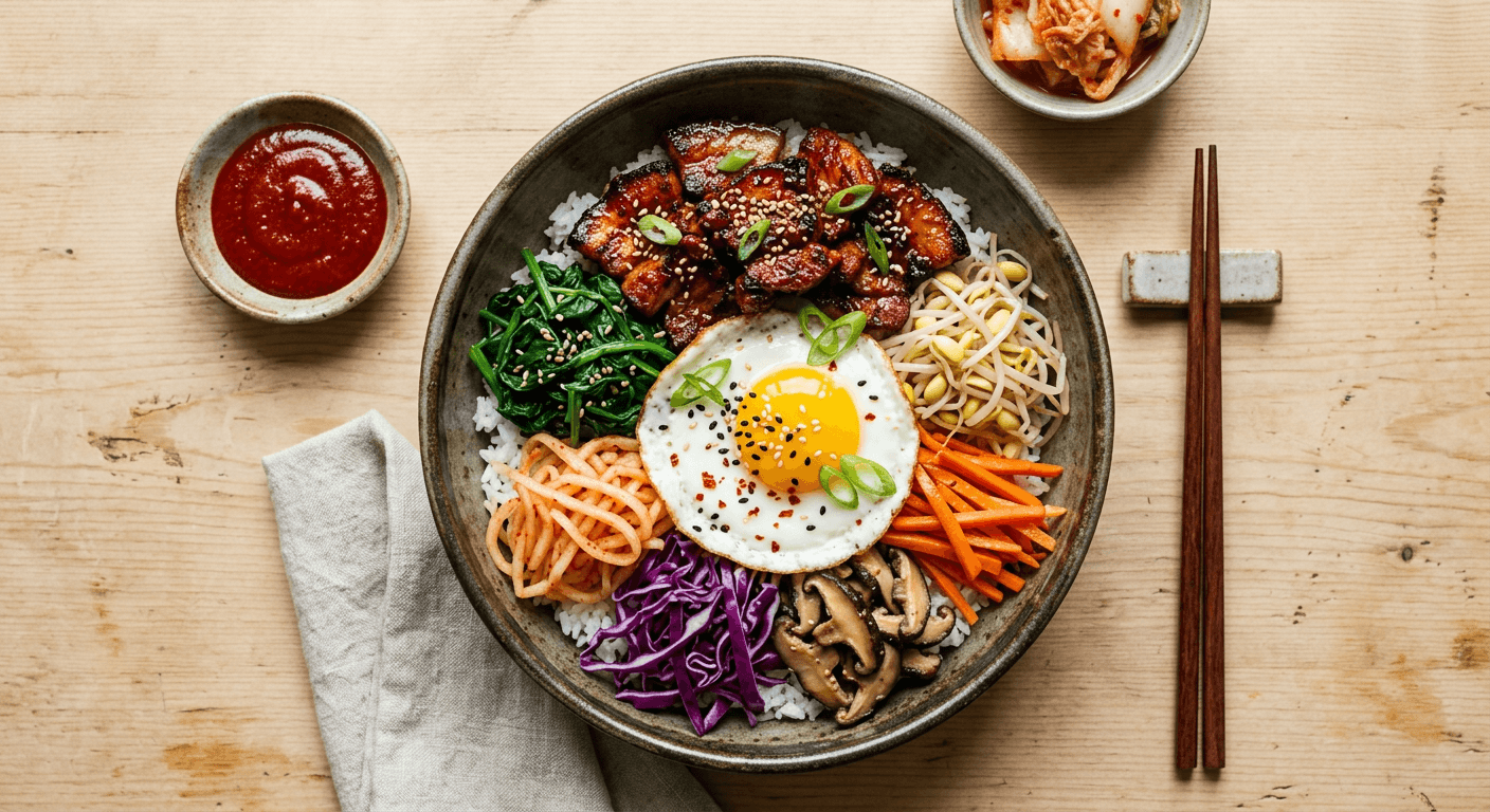 Spicy Pork Belly Bibimbap