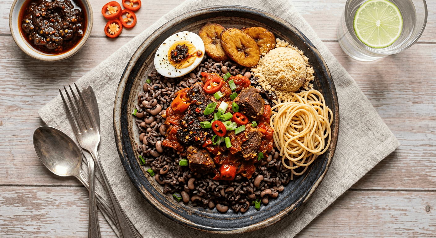 Spicy Scotch Bonnet Waakye
