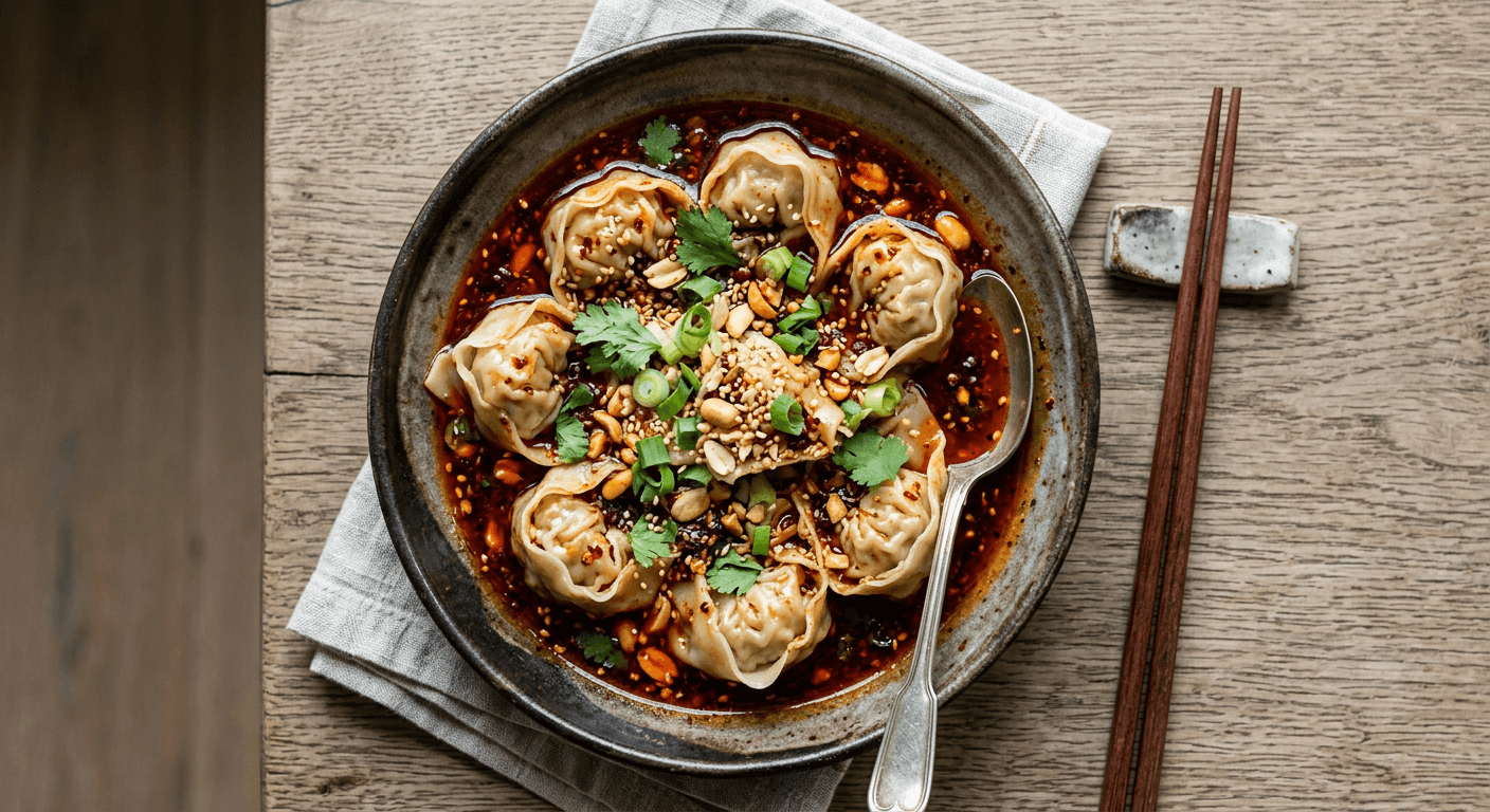 Spicy Szechuan Red Oil Wontons