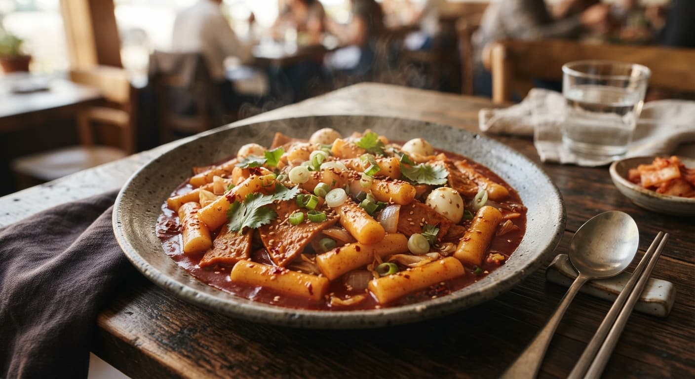 Spicy Tomato Rice Cakes