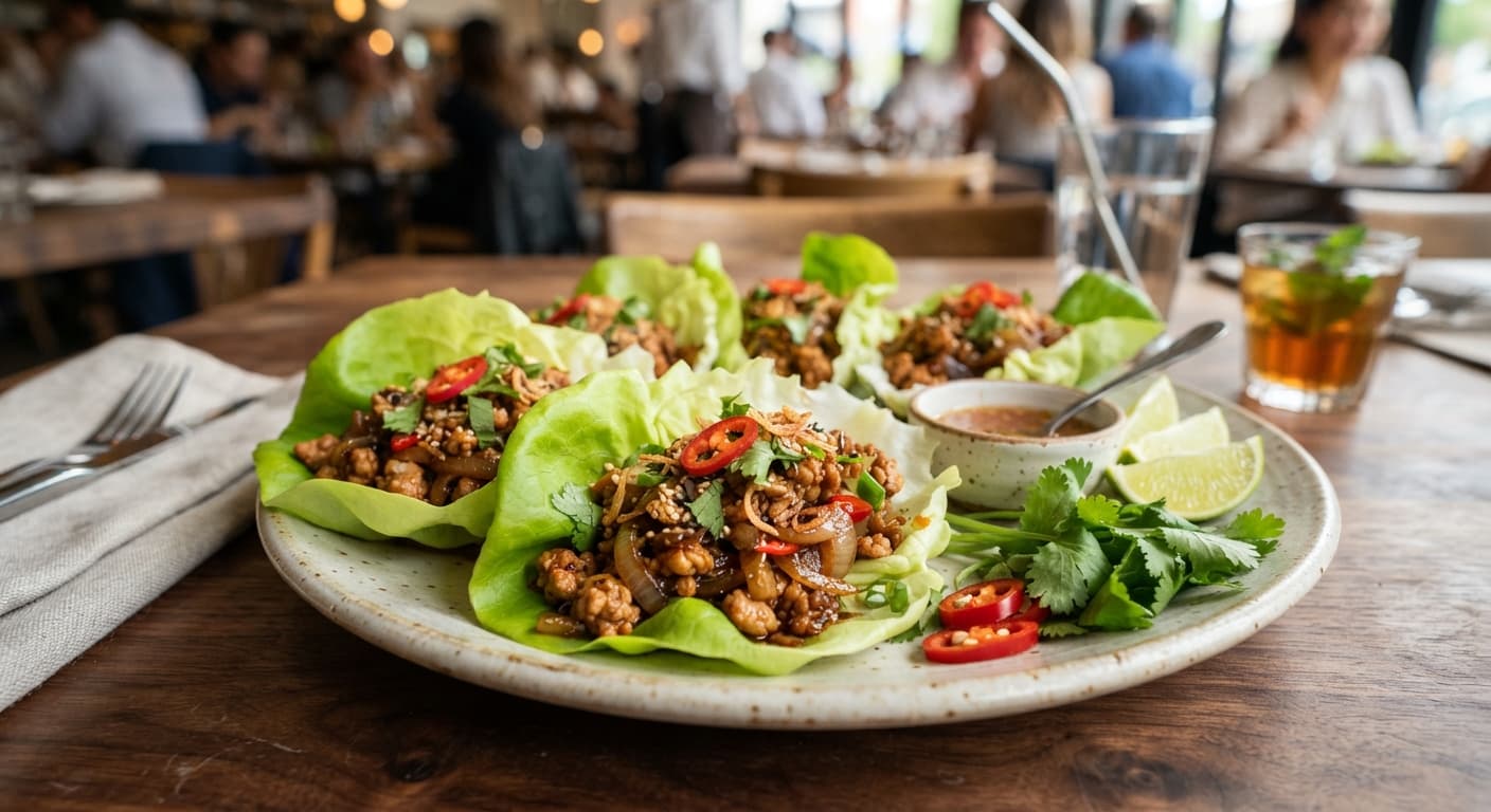 Spicy Turkey Lettuce Wraps