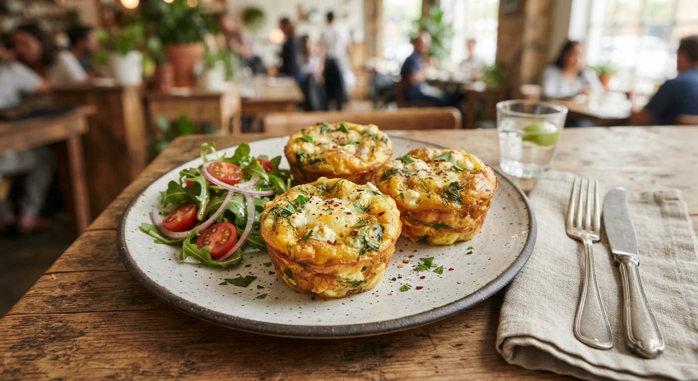 Spinach and Feta Egg Bake Cups