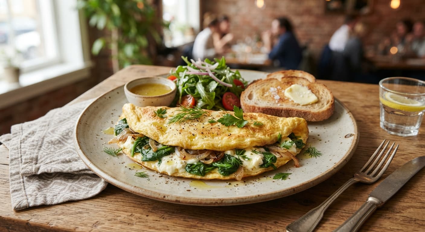 Spinach & Feta Omelette
