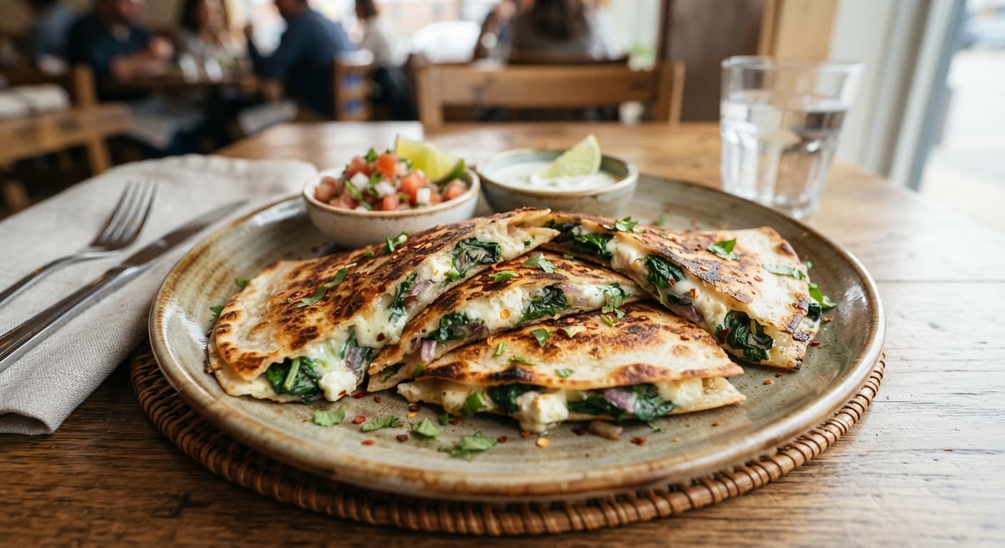 Spinach & Feta Quesadilla