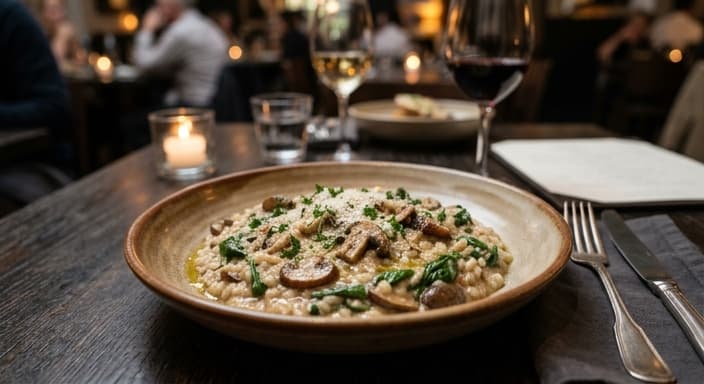 Spinach & Mushroom Risotto