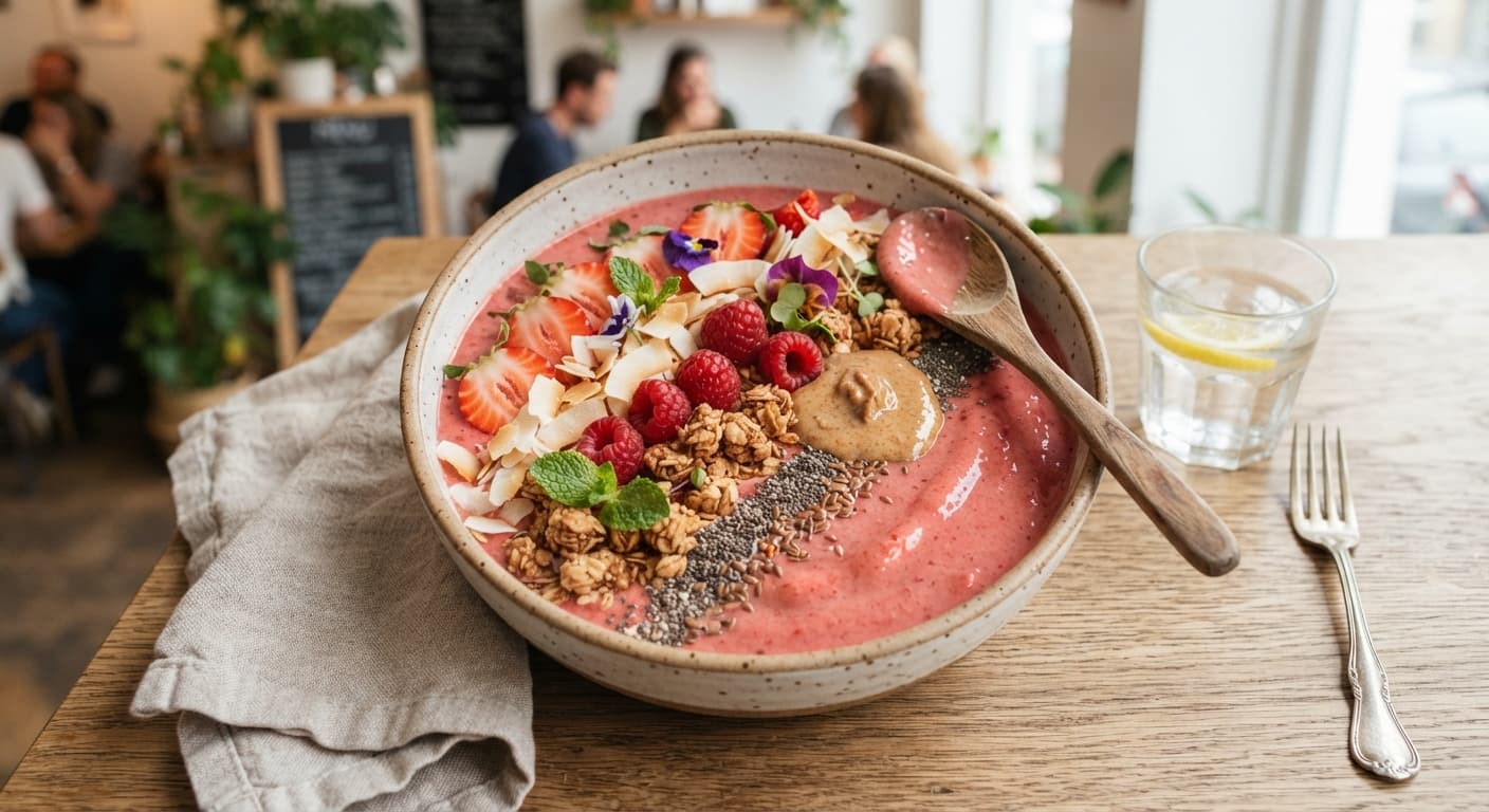 Strawberry Oat Smoothie Bowl